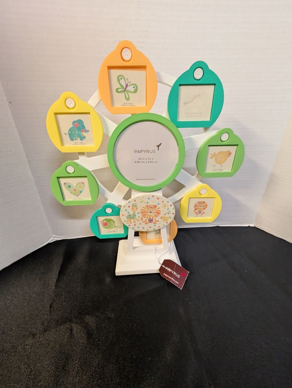 New Papyrus Ferris Wheel musical motion kid's nursery lullaby decor photo frame
